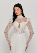 Long Sleeve Maxi Lace Regular Wedding Dress sdb5388