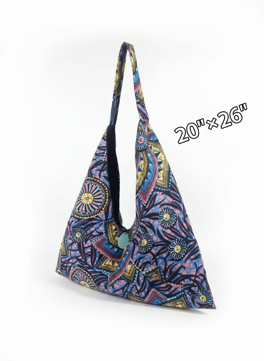 African Print Tote