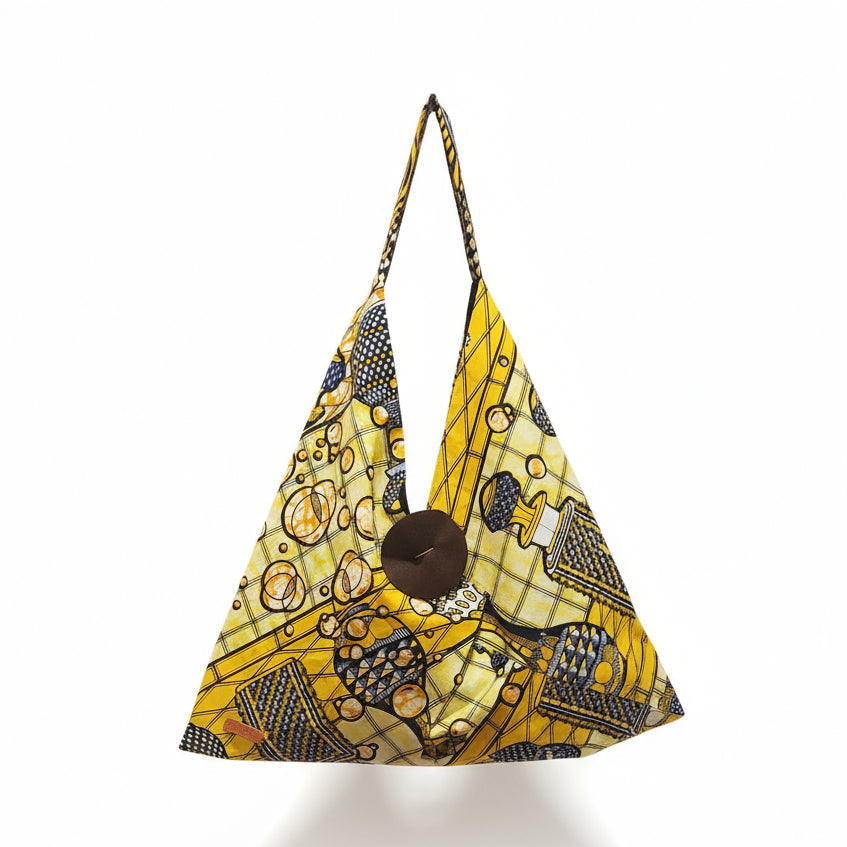 African Print Tote Bag – Handmade Large Tote 26"x20"