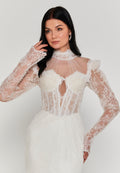 Long Sleeve Maxi Lace Regular Wedding Dress sdb5388