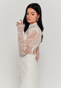 Long Sleeve Maxi Lace Regular Wedding Dress sdb5388