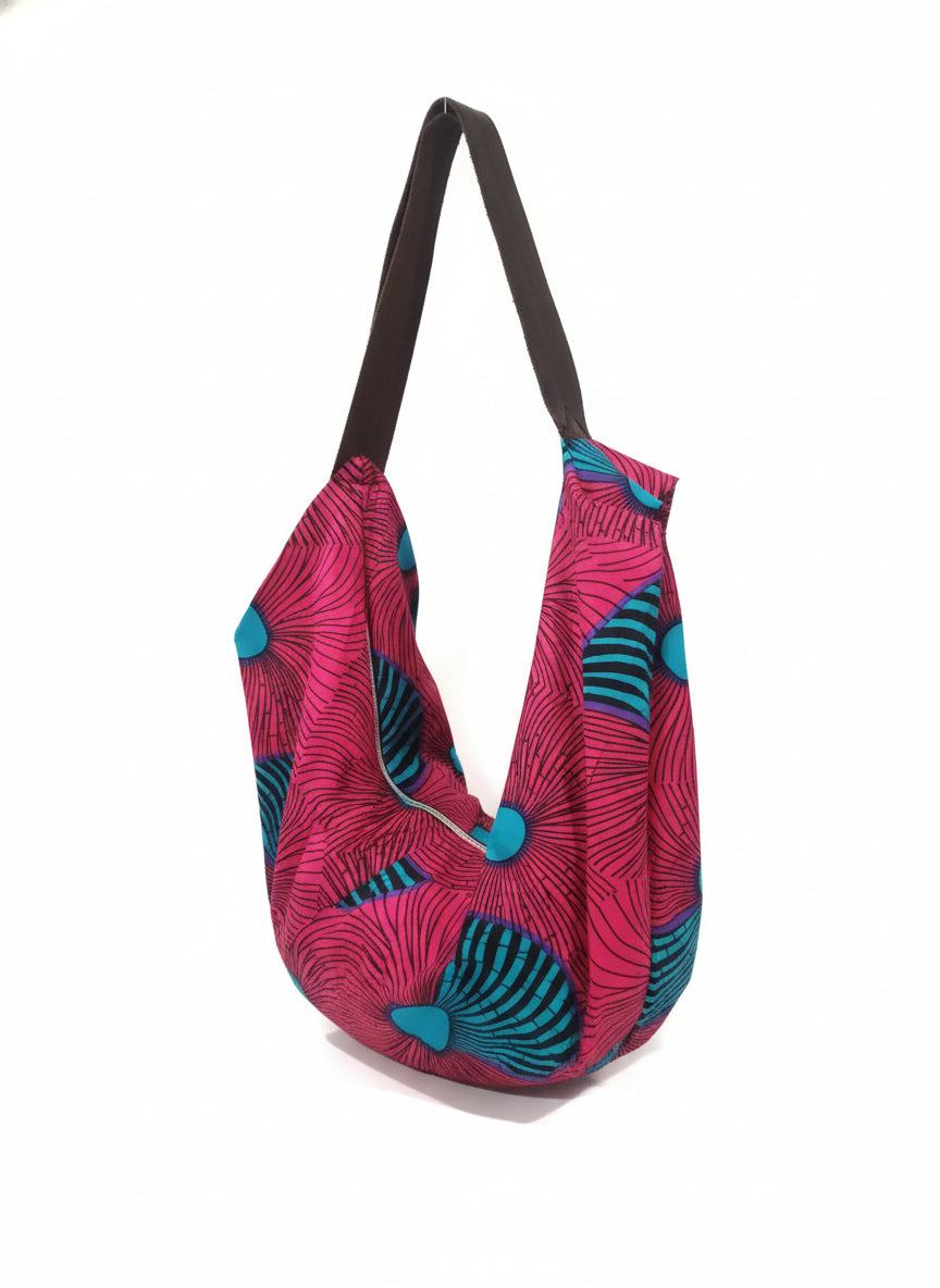 Bold Ankara Hobo Tote Bag