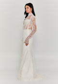 Long Sleeve Maxi Lace Regular Wedding Dress sdb5388