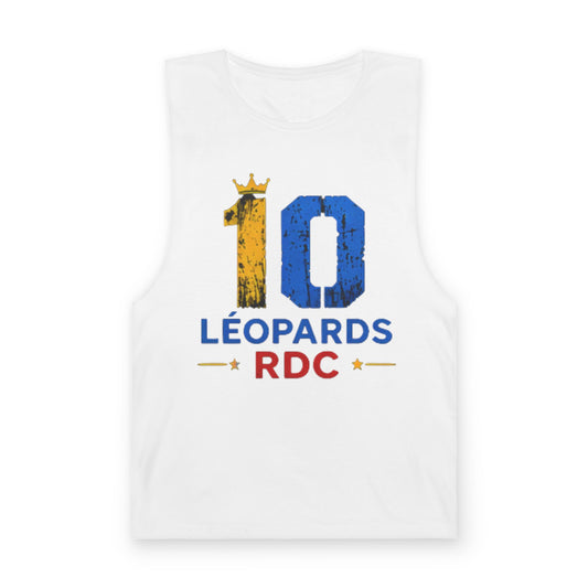 Leopards RDC #10 Tank Top – Blue & Gold Sports Jersey Style