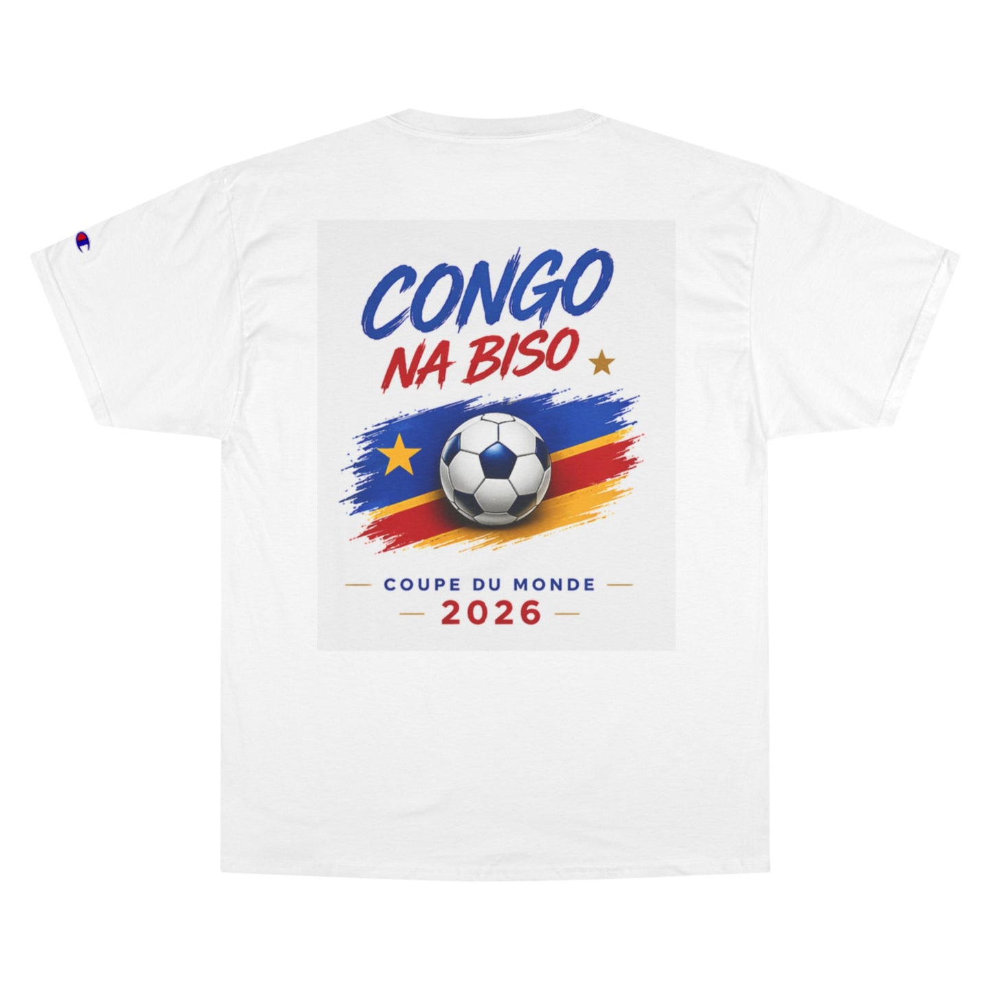 RDC Congo World Cup 2026 Soccer T-Shirt — "Congo Na Biso" Leopard Crest