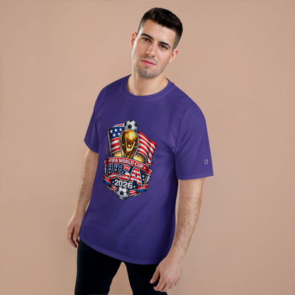 USA FIFA World Cup 2026 Champion T-Shirt – Soccer Trophy, American Flag Fan Tee