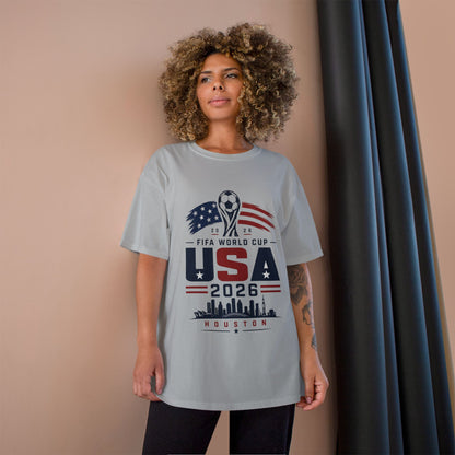 USA 2026 FIFA World Cup Houston T-Shirt — Champion Soccer Fan Tee