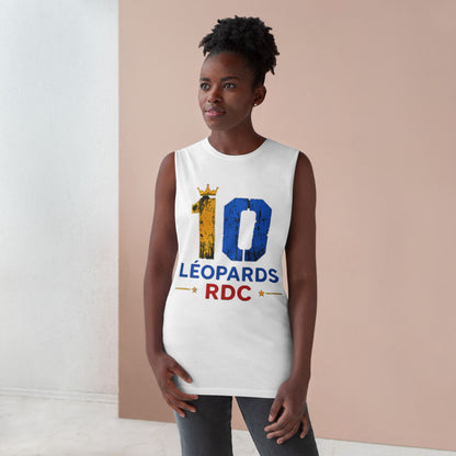 Leopards RDC #10 Tank Top – Blue & Gold Sports Jersey Style