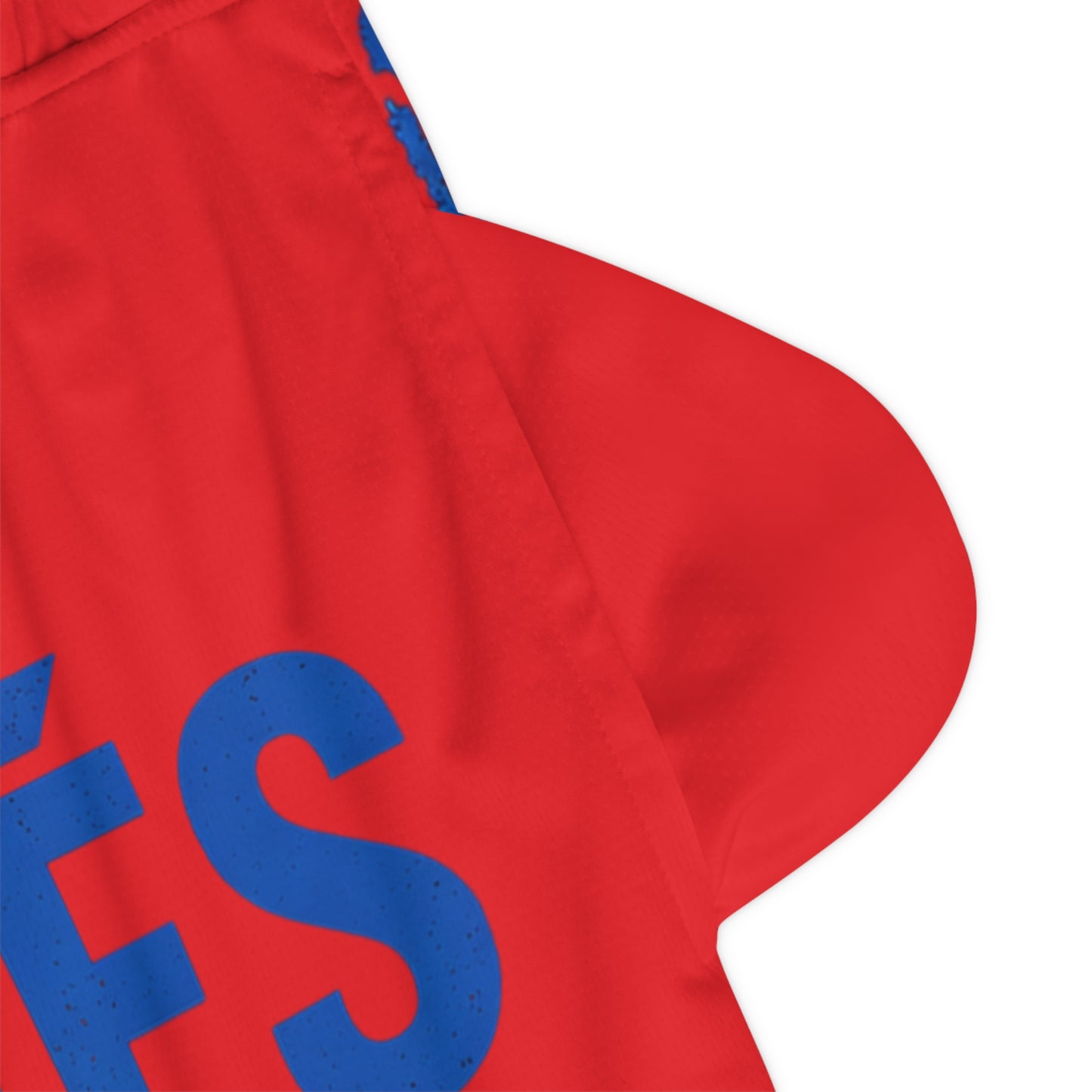 DR Congo Flag Basketball Shorts – 'Nés Pour Briller' Athletic Shorts