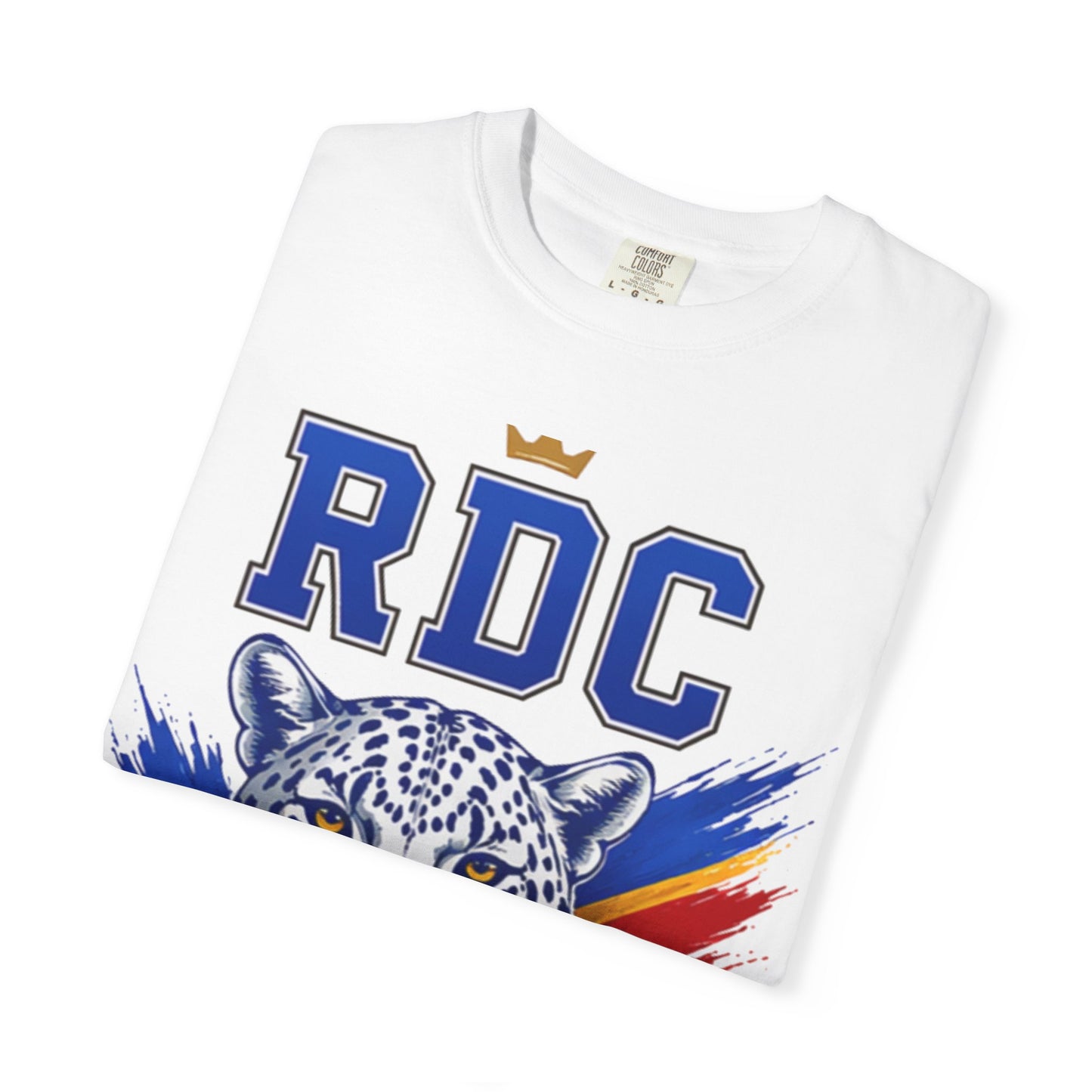 RDC Leopard Soccer T-Shirt — Coupe du Monde 2026 Fan Tee