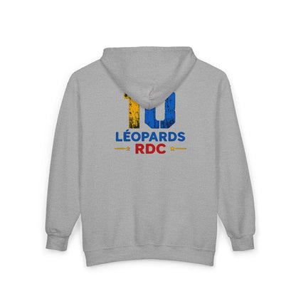 Congo Soccer Zip Hoodie — Leopards RDC #10 Football Fan Jacket