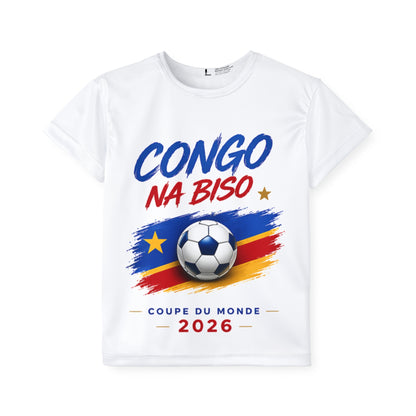 Kids Jersey — Congo Na Biso World Cup 2026 Soccer Shirt (Custom Name)