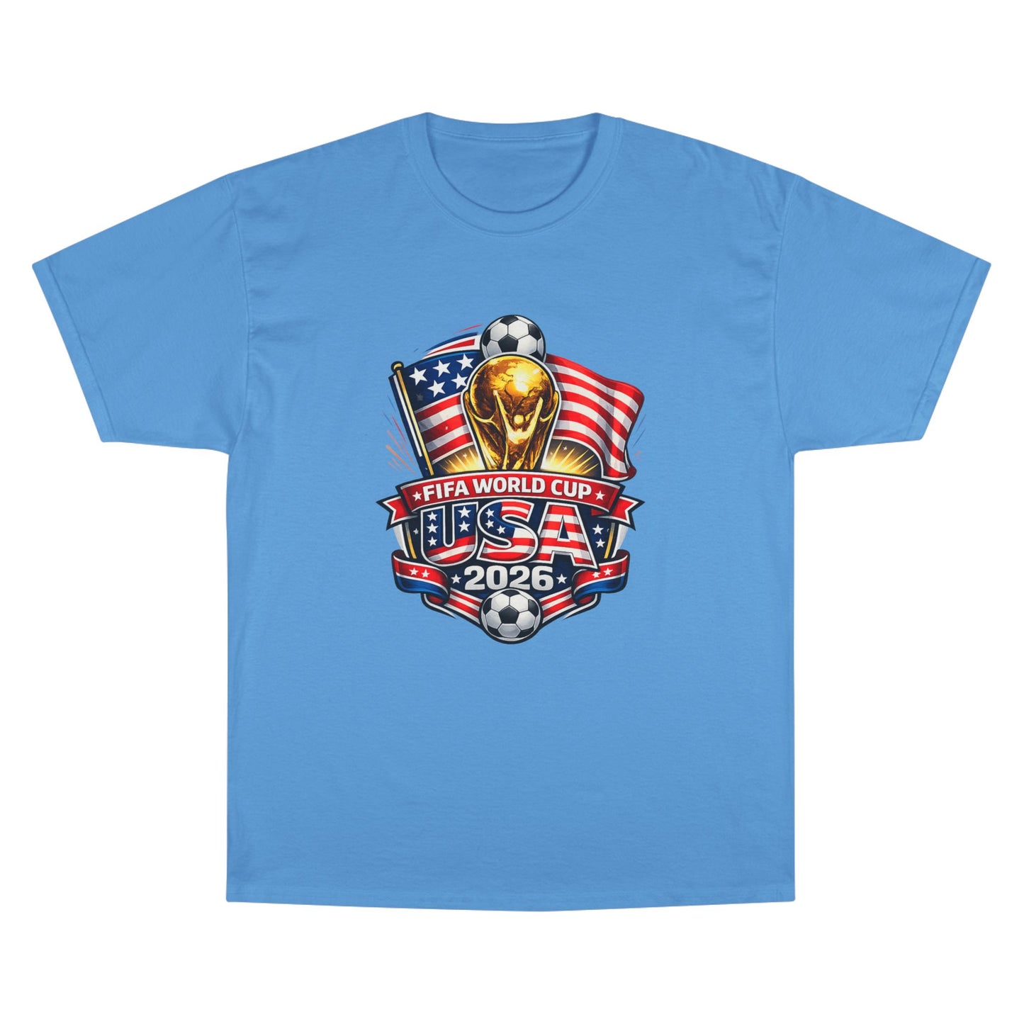 USA FIFA World Cup 2026 Champion T-Shirt – Soccer Trophy, American Flag Fan Tee