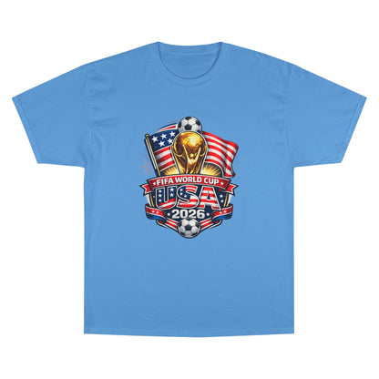 USA FIFA World Cup 2026 Champion T-Shirt – Soccer Trophy, American Flag Fan Tee