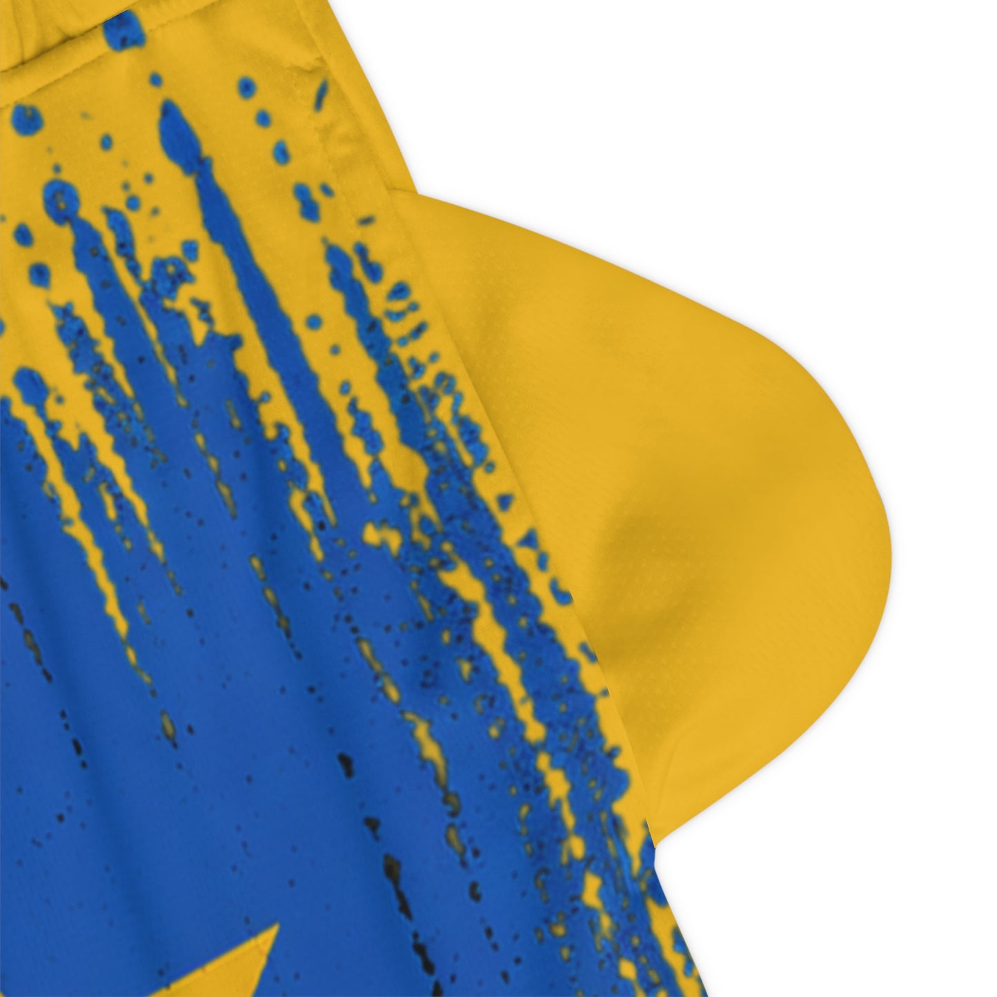 Basketball Shorts – Vintage Flag Design with “NÉS” Text