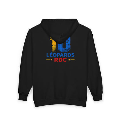 Congo Soccer Zip Hoodie — Leopards RDC #10 Football Fan Jacket