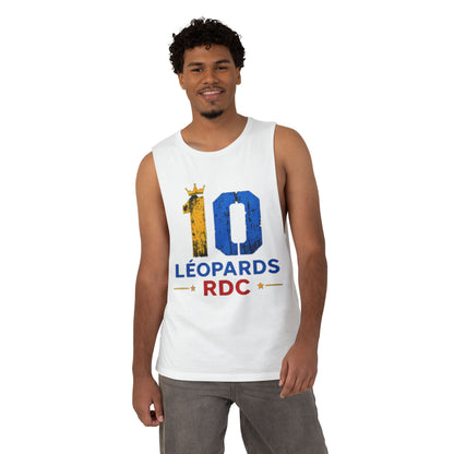 Leopards RDC #10 Tank Top – Blue & Gold Sports Jersey Style