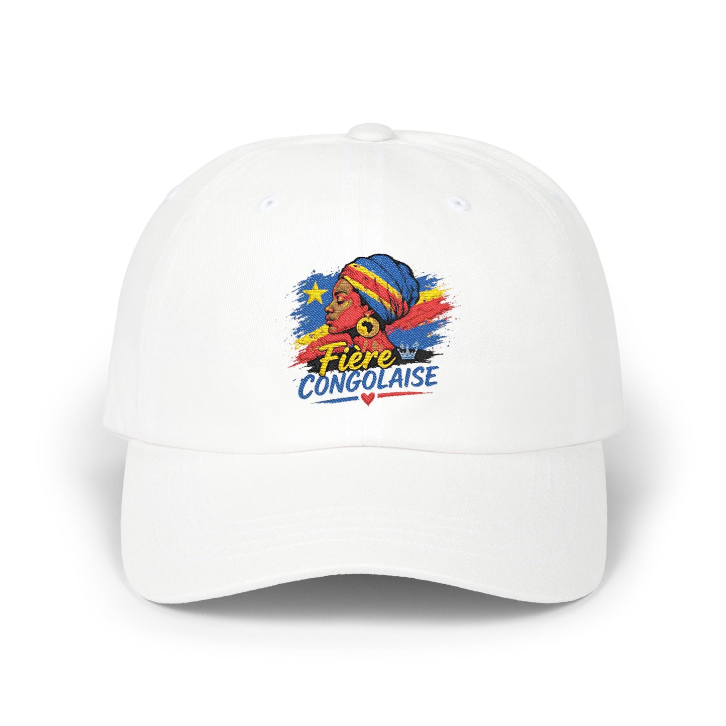 Dad Cap - Fière Congolaise Embroidered Flag Hat