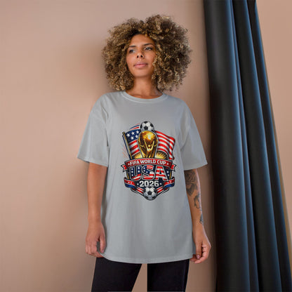 USA FIFA World Cup 2026 Champion T-Shirt – Soccer Trophy, American Flag Fan Tee