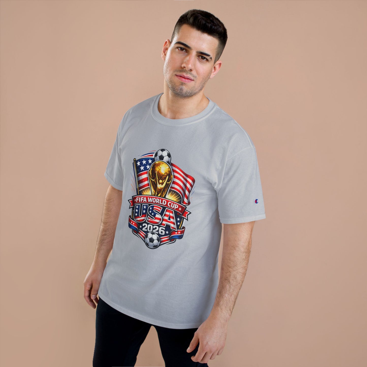 USA FIFA World Cup 2026 Champion T-Shirt – Soccer Trophy, American Flag Fan Tee