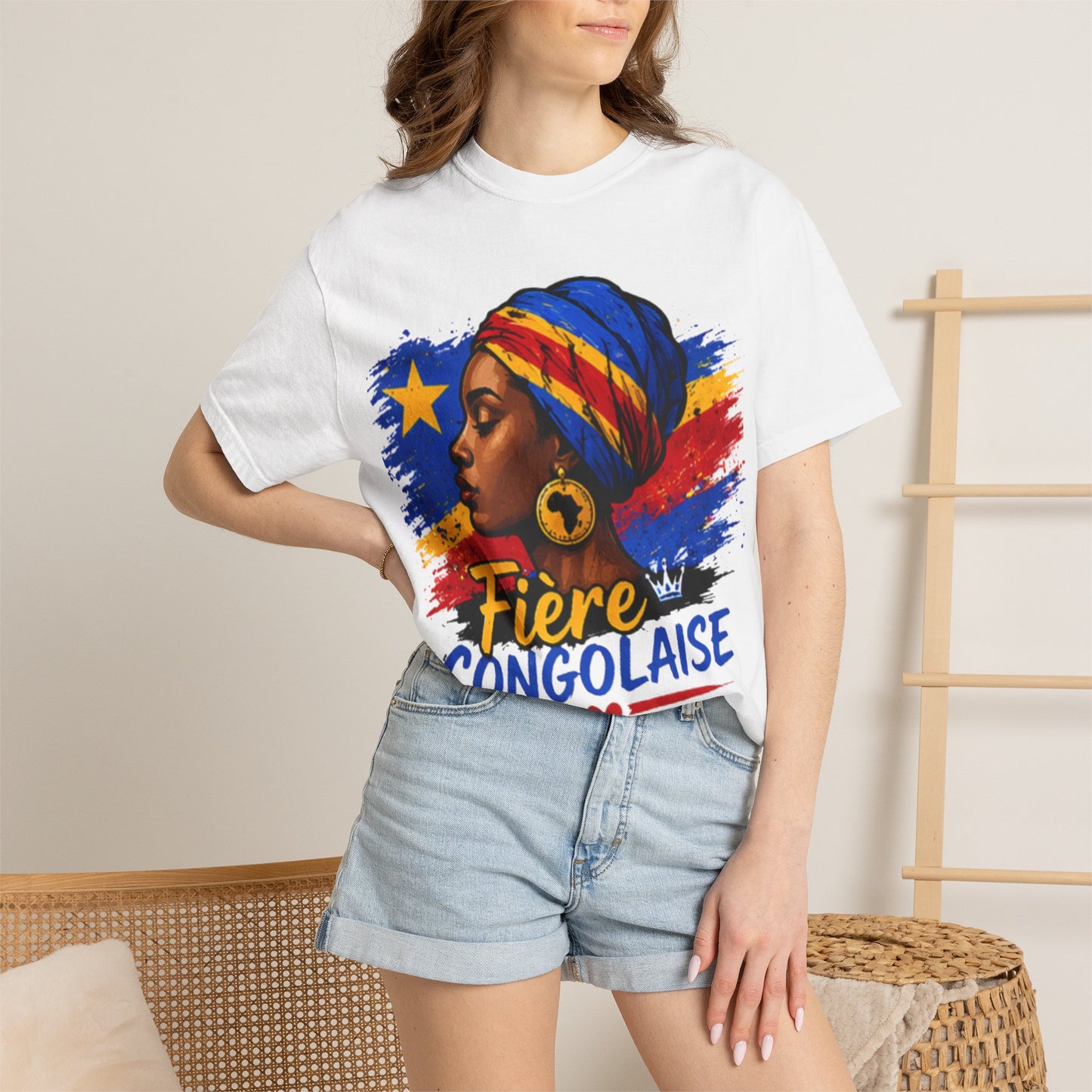 Fière Congolaise T-Shirt — RDC Peace & Pride Democratic Republic of Congo Tee