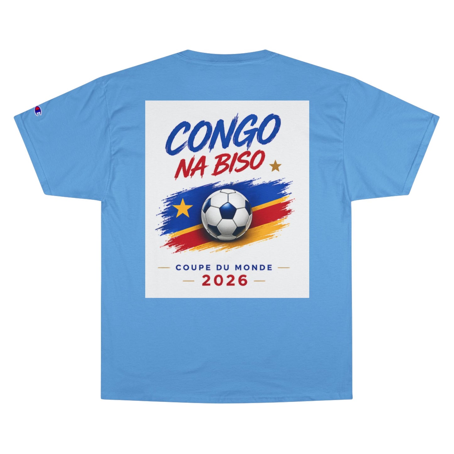 RDC Congo World Cup 2026 Soccer T-Shirt — "Congo Na Biso" Leopard Crest