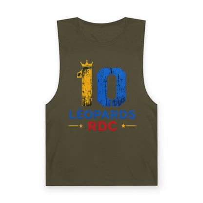 Leopards RDC #10 Tank Top – Blue & Gold Sports Jersey Style