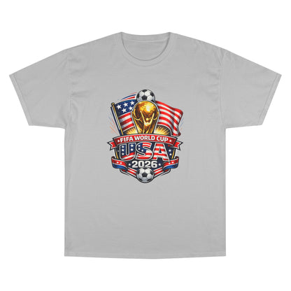 USA FIFA World Cup 2026 Champion T-Shirt – Soccer Trophy, American Flag Fan Tee