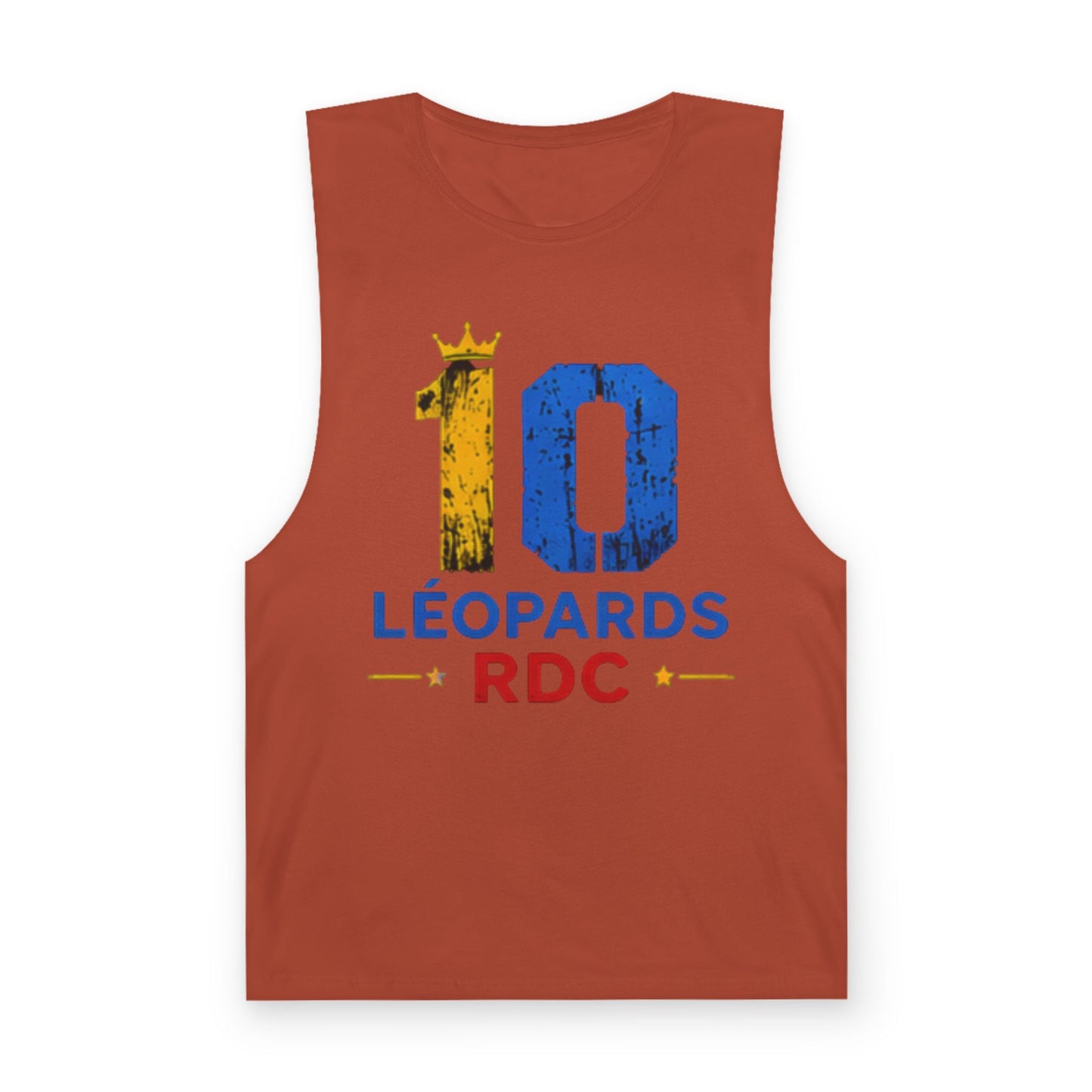 Leopards RDC #10 Tank Top – Blue & Gold Sports Jersey Style