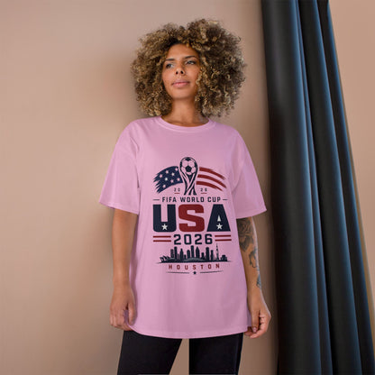 USA 2026 FIFA World Cup Houston T-Shirt — Champion Soccer Fan Tee