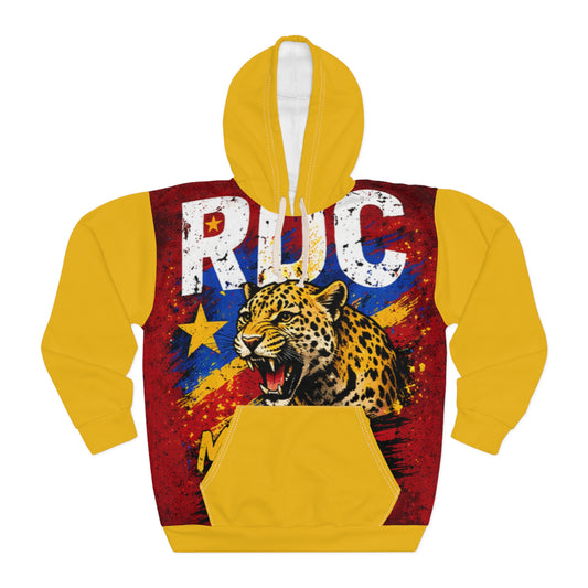 Leopard Graphic Hoodie — Bold Retro Rugby Team Pullover