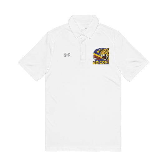 Embroidered Eagle Logo Polo Shirt — Men's Performance Golf Polo