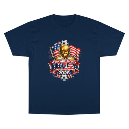 USA FIFA World Cup 2026 Champion T-Shirt – Soccer Trophy, American Flag Fan Tee