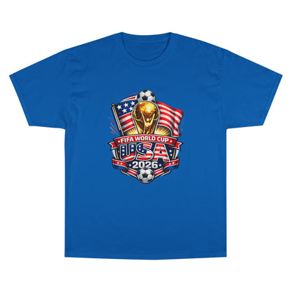 USA FIFA World Cup 2026 Champion T-Shirt – Soccer Trophy, American Flag Fan Tee