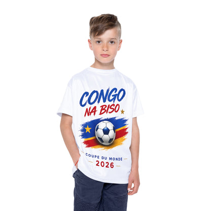 Kids Jersey — Congo Na Biso World Cup 2026 Soccer Shirt (Custom Name)