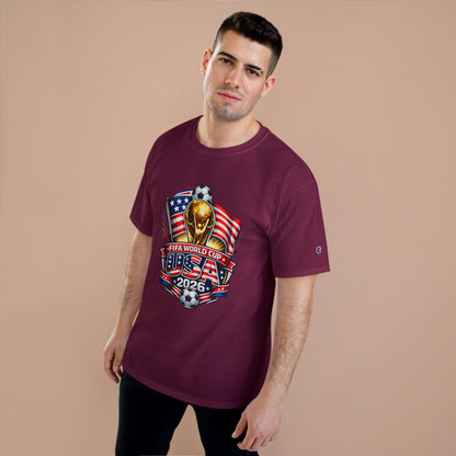 USA FIFA World Cup 2026 Champion T-Shirt – Soccer Trophy, American Flag Fan Tee