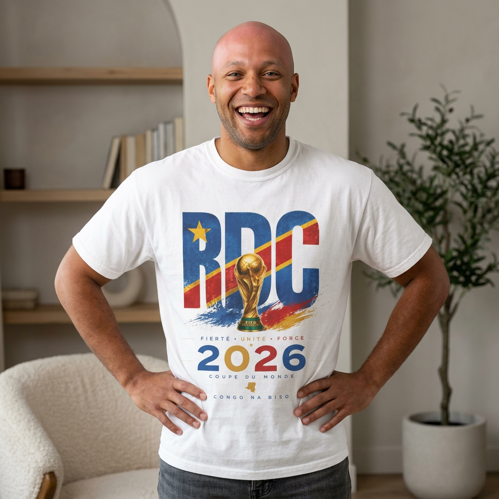 DR Congo 2026 World Cup T-Shirt — RDC Football Jersey Tee