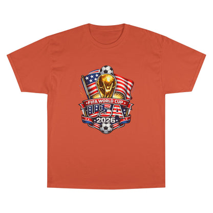 USA FIFA World Cup 2026 Champion T-Shirt – Soccer Trophy, American Flag Fan Tee
