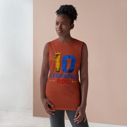 Leopards RDC #10 Tank Top – Blue & Gold Sports Jersey Style