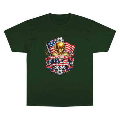 USA FIFA World Cup 2026 Champion T-Shirt – Soccer Trophy, American Flag Fan Tee