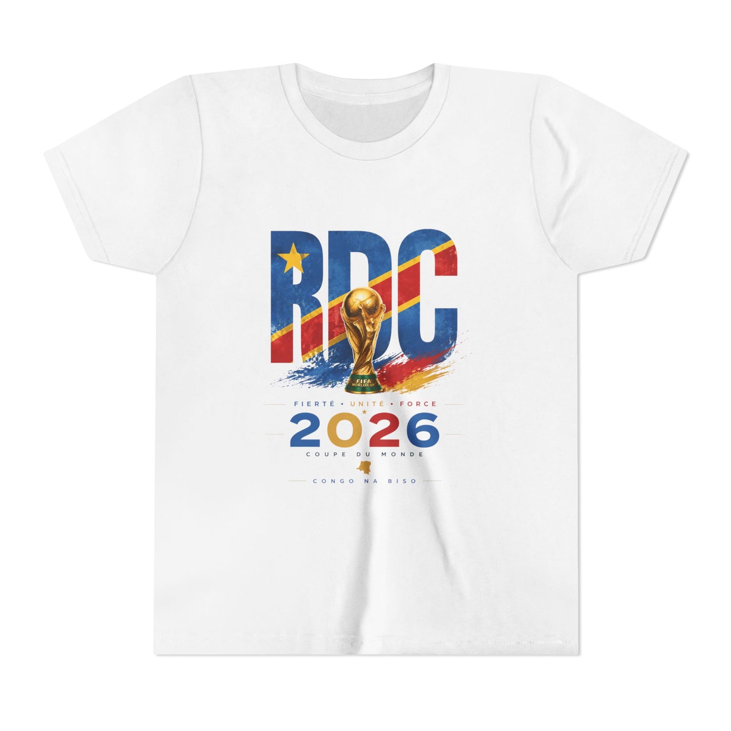 Youth Tee — Congo Na Biso Coupe du Monde 2026 Soccer Shirt