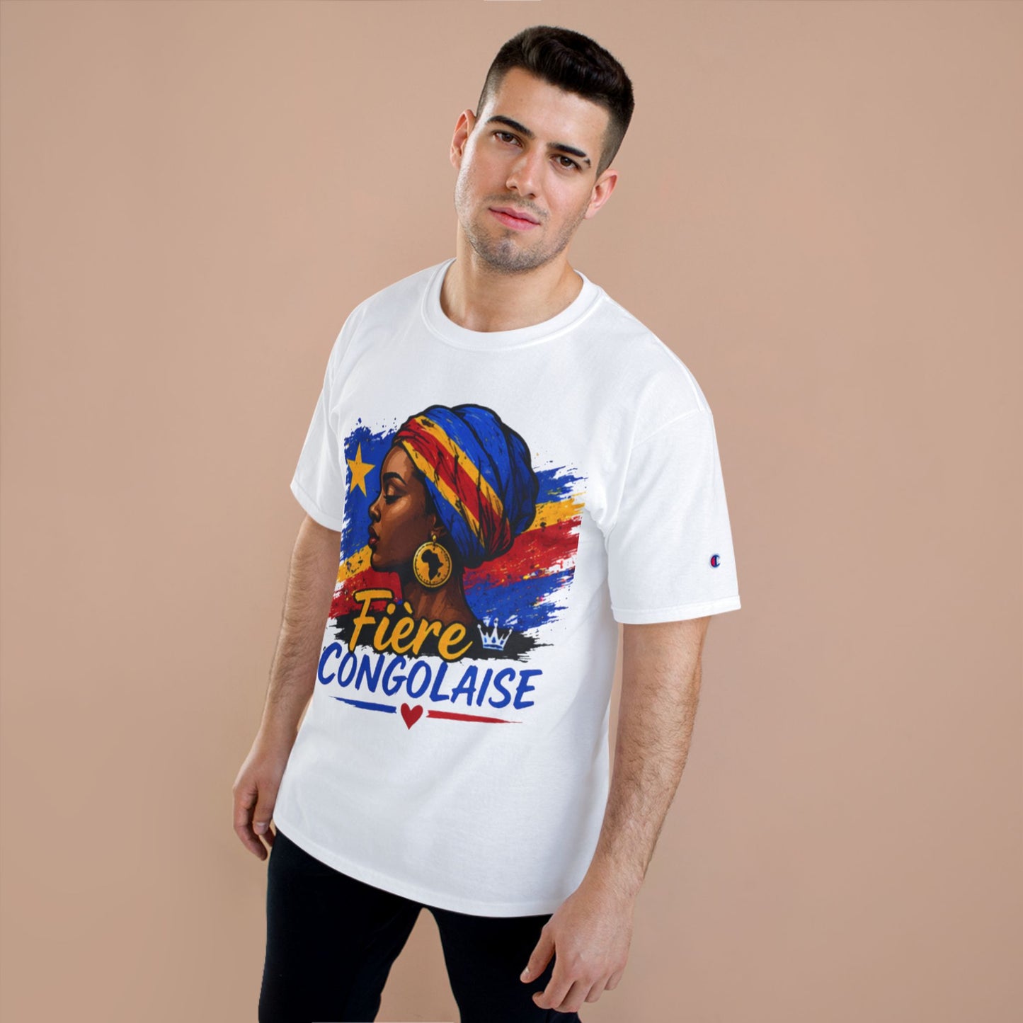 Fière Congolaise T-Shirt — RDC 2026 World Cup Pride Tee