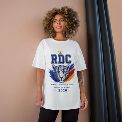 RDC Leopard Soccer T-Shirt — Force Courage Victoire 2026