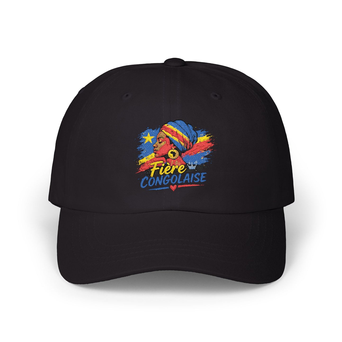Dad Cap - Fière Congolaise Embroidered Flag Hat