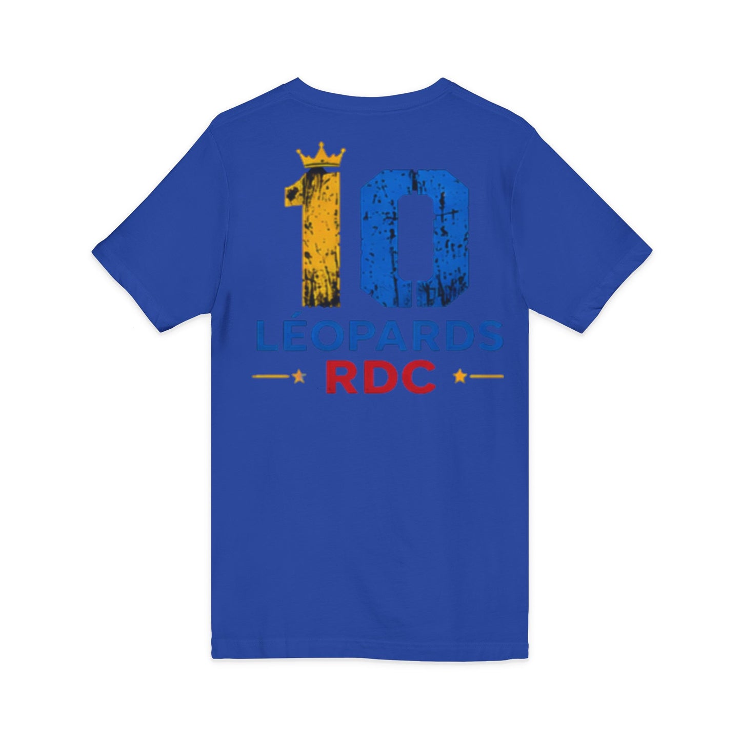 Leopards RDC #10 Jersey V‑Neck Tee — Soccer Fan Shirt (Léopards RDC)