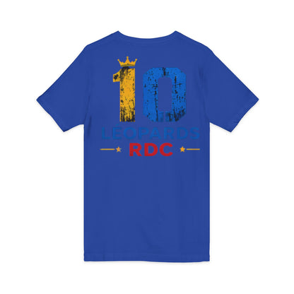 Leopards RDC #10 Jersey V‑Neck Tee — Soccer Fan Shirt (Léopards RDC)