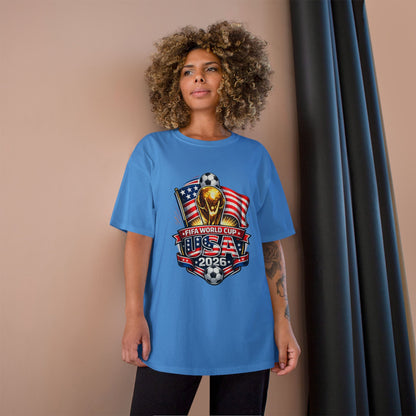 USA FIFA World Cup 2026 Champion T-Shirt – Soccer Trophy, American Flag Fan Tee
