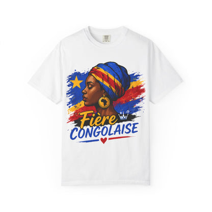Fière Congolaise T-Shirt — RDC Peace & Pride Democratic Republic of Congo Tee