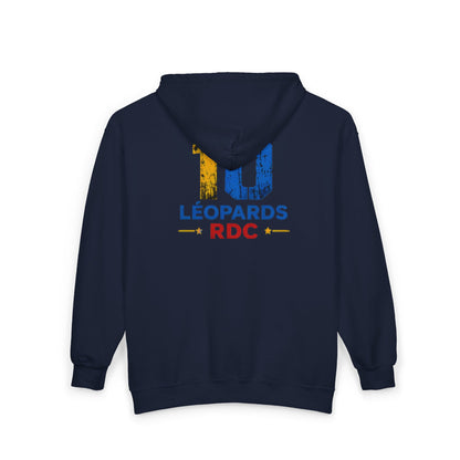 Congo Soccer Zip Hoodie — Leopards RDC #10 Football Fan Jacket