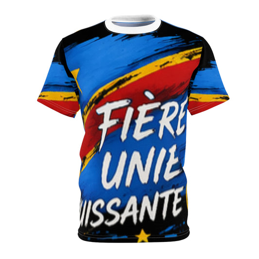 Fière Unie Puissante All-Over Print Tee